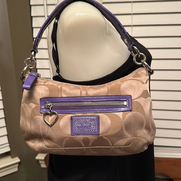 Coach poppy signature crossbody/shoulder bag - Picture 3 of 11